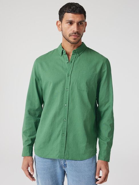 LS Brody Textured Shirt, Pine, hi-res